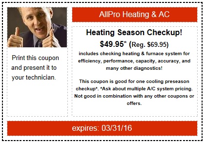 Heating Checkup Coupon